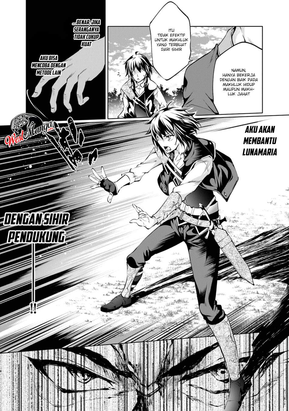 Kamigami ni Sodaterare Shimo no, Saikyou to Naru Chapter 05.2 Bahasa Indonesia